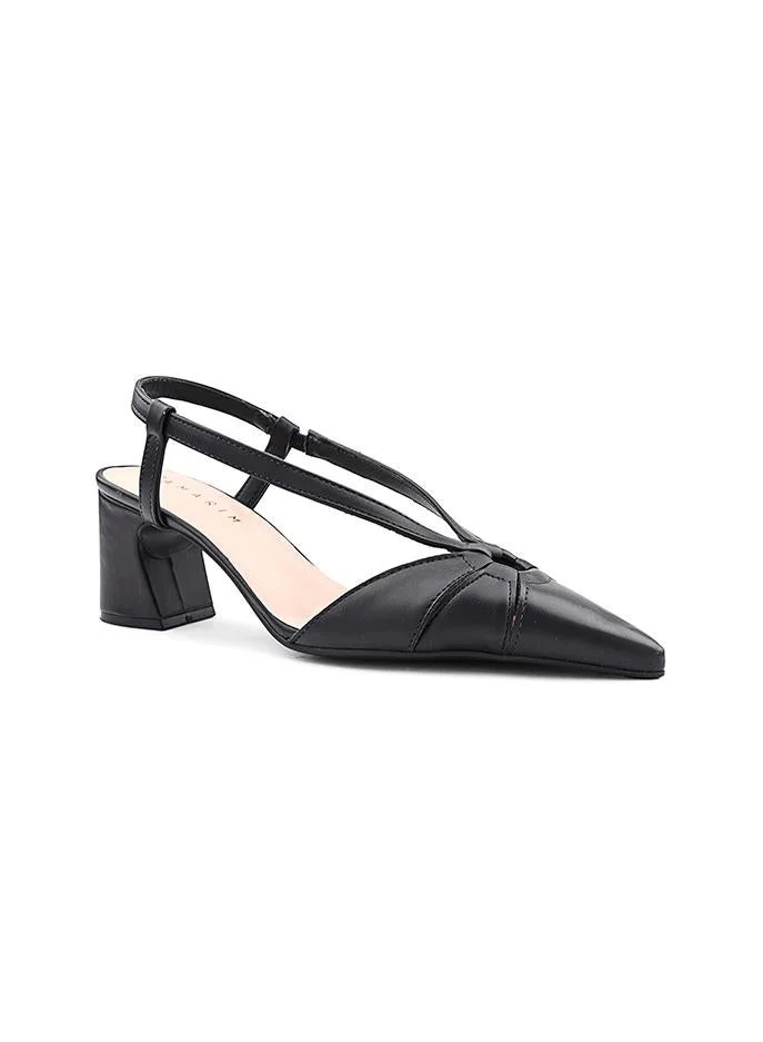 أيقون Women's Essential Black Heeled Pumps
